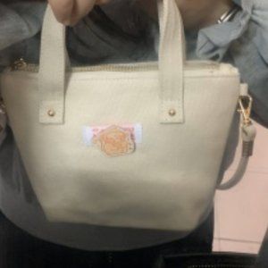 Small square bag with handbag